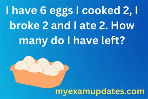 I Have 6 Eggs Riddle Answer Explanation My Exam Updates