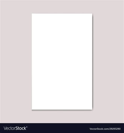 White landscape paper templateblank Royalty Free Vector