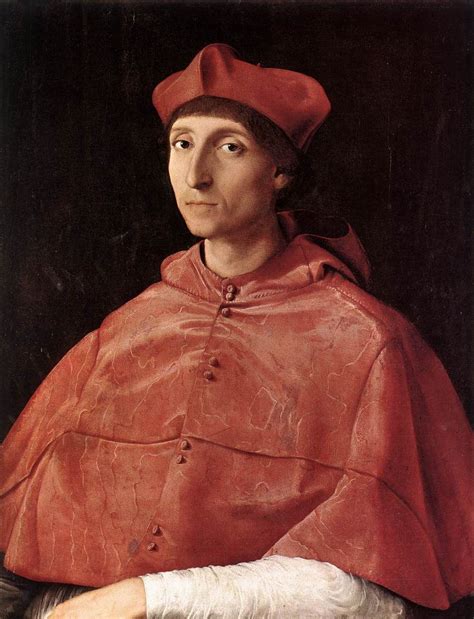 Raffaello Sanzio Da Urbino Portrait Of A Cardinal 1510 11 Oil On