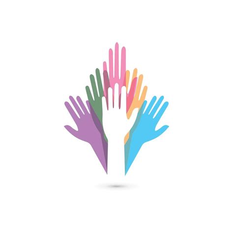 Hand symbol community care logo vector illustration design 9320462 ...