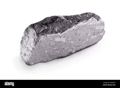 Platinum Nugget On An Isolated White Background Stock Photo Alamy