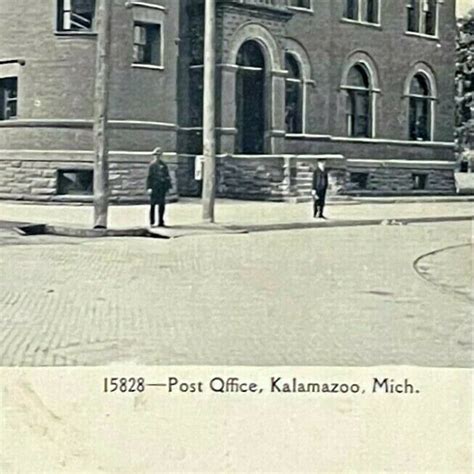 Vintage Postcard Post Office Kalamazoo Michigan On Ebid United