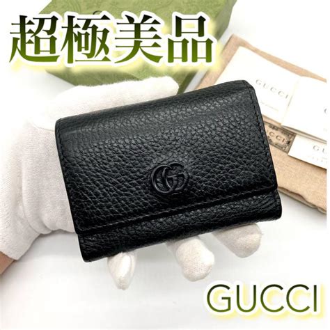 Gucci プチ マーモント Gg 三つ折り財布 コンパクトウォレット Gpu性能を高めた 美品 三つ折り財布 プチマーモント レザー