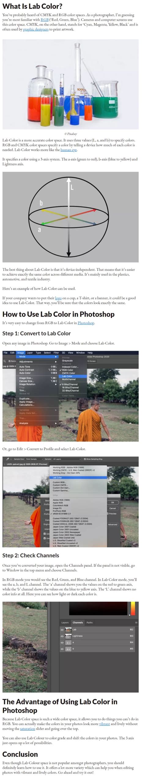 What is Lab Color Space? (And How to Use It in Photoshop) | Lab color ...