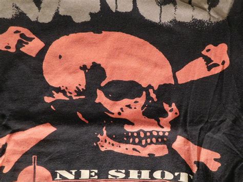 Vintage Rancid Punk Rock Band One Shot T Shirt Red Sk… Gem