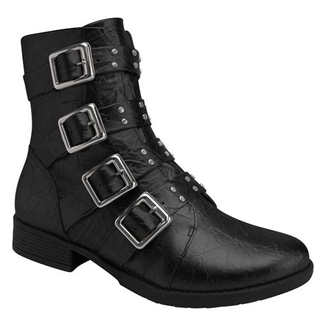 Bota Feminina Cano Curto Leci Preto Piccadilly Karina Calçados