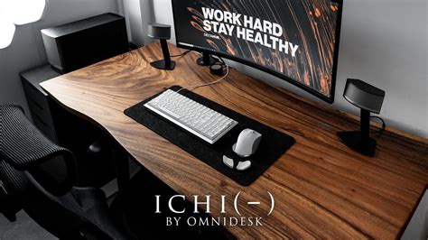 The Most Beautiful Solid Wood Standing Table Omnidesk Ichi Collection