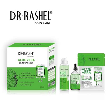 Dr Rashel Aloe Vera Skin Care Set Calm Skin Soothe And Smooth Tighten Pores