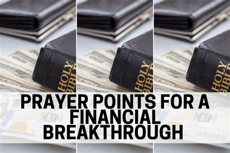 Powerful Prayer Points For Financial Breakthrough With Bible Verses