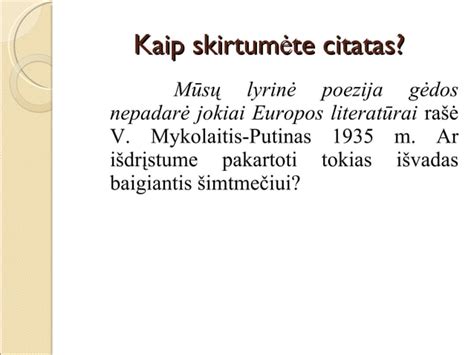 Citatu Skyryba Ppt