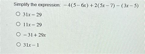 Solved Simplify The Expression Chegg