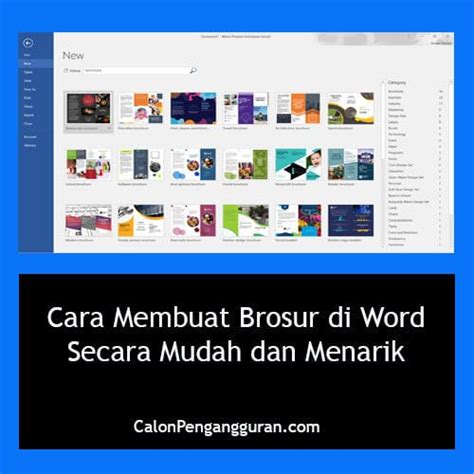 Cara Print Brosur Di Word