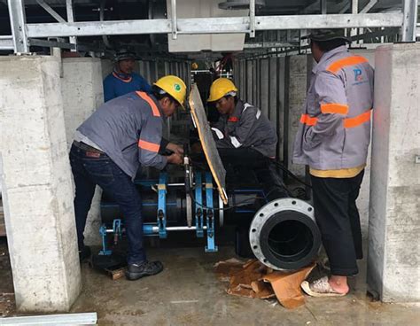 Hdpe Pipe Welding Tap For Cooling Robinson Phuket Thai Asia P E