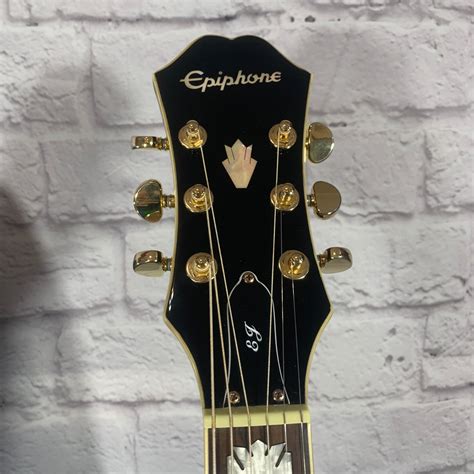 Epiphone Ej 200ce Black Jumbo Acoustic Electric Evolution Music