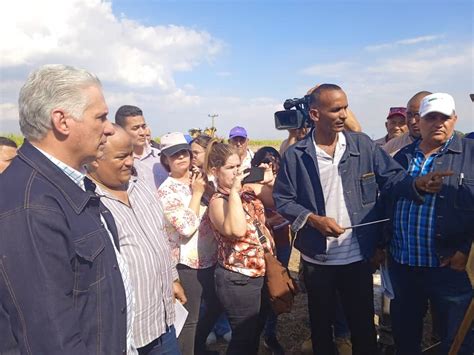 Presidente Cubano En Santa Cruz Del Sur Camag Ey Es Posible