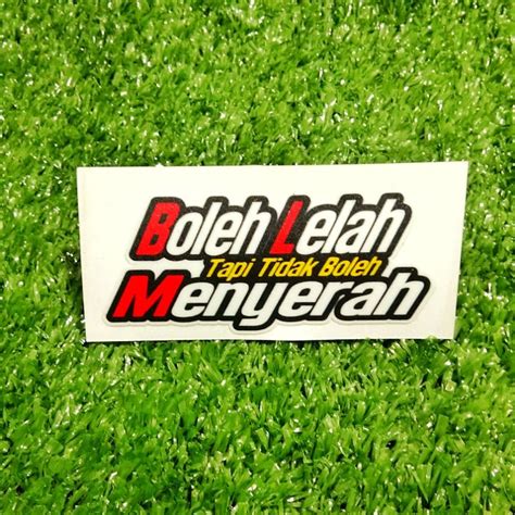 Jual Stiker Kata2 Sticker Boleh Lelah Shopee Indonesia