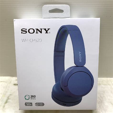 【やや傷や汚れあり】min【中古品】 Msmk Sony Bluetooth ワイヤレスヘッドホン Wh Ch520 ブルー 開封品 〈93