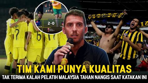 Sambil Nahan Tangis Katanya Timnya Berkualitas Pernyataan Lucu