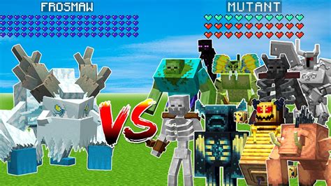 Frostmaw Vs All Minecraft Mutants Minecraft Battle Youtube