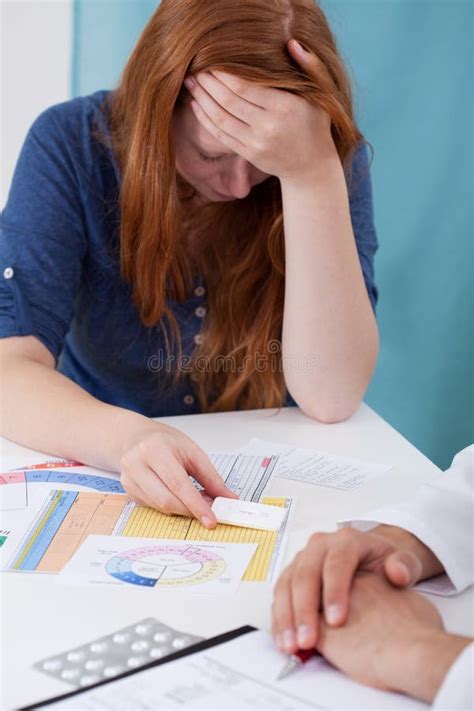 Young Girl With Positive Pregnancy Test Stock Image Image Of Afraid