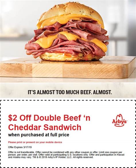 Printable Arby's Coupons