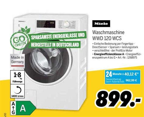 Miele Waschmaschine Wwd120wcs Angebot bei MEDIMAX - 1Prospekte.de