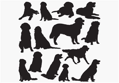 Golden Retriever Silhouettes Grafika Przez Octopusgraphic · Creative