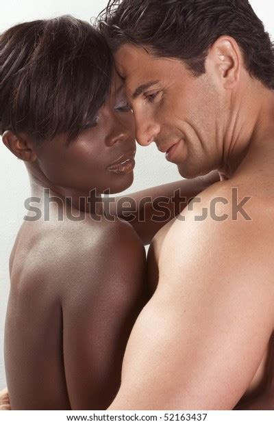 Loving Affectionate Nude Heterosexual Couple Sensual Foto De Stock