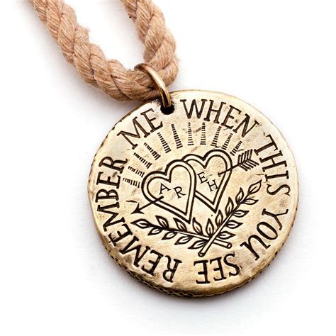 Love Token Necklace Personalized Monogram Necklace Uncommongoods