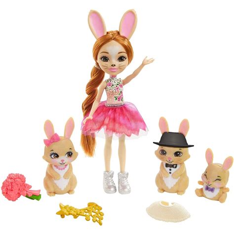 Enchantimals Royals coffret Famille avec mini poupée Brystal Lapin