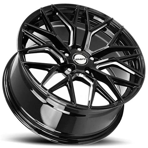 Shift Wheels Spring Gloss Black Milled Rims Sft