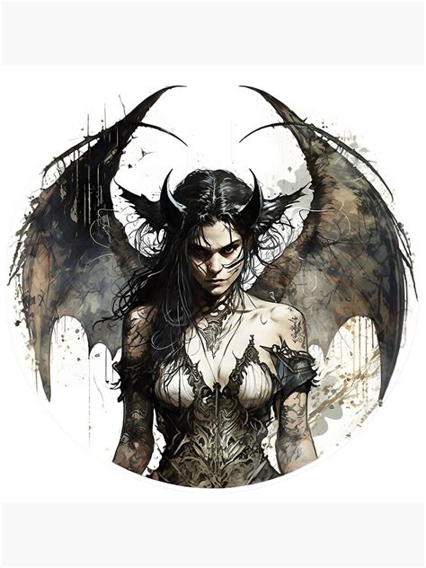 "Beautiful Demon Devil Dark Angel - Fantasy Art" Photographic Print for Sale by Seeker7Seven ...