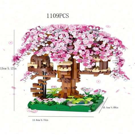 Novo Modelo Cherry Blossom Tree House Brinquedo De Montagem