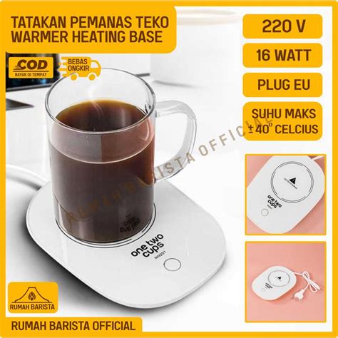 Jual Tatakan Pemanas Gelas Teko Teh Kopi Celcius Watt Putih