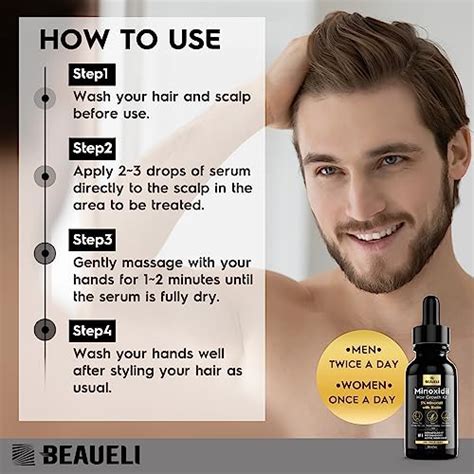 Beaueli 5 Minoxidil For Men And Women Hair Growth Serum Hair Growth