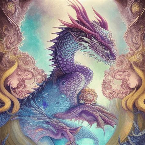 Beautiful Hyper Detailed Dragon Digital Painting · Creative Fabrica