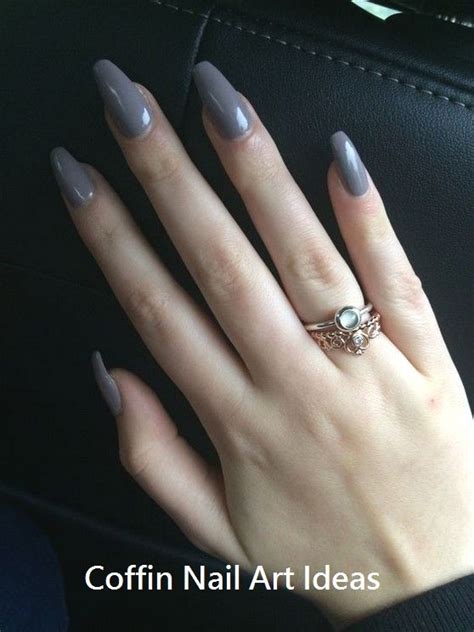 48 Dark Gray Coffin Nails Sanscompro Misaucun