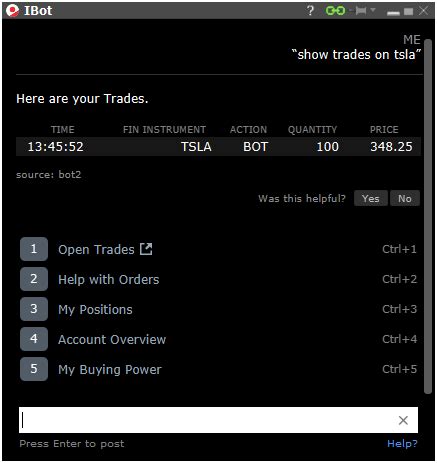 Natural Language Interface To Trading Interactive Brokers Australia