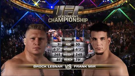 Brock Lesnar Vs Frank Mir 2 Fight Highlights Youtube