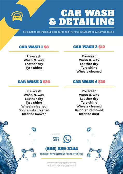 Design Car Wash Company Templates