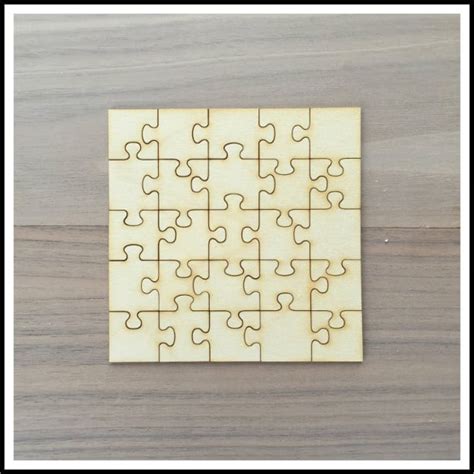 Laser Cut Puzzle Template