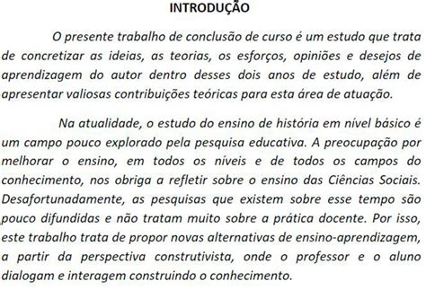 Trabalho De Tcc Pronto Para Voc Seguir Exemplos