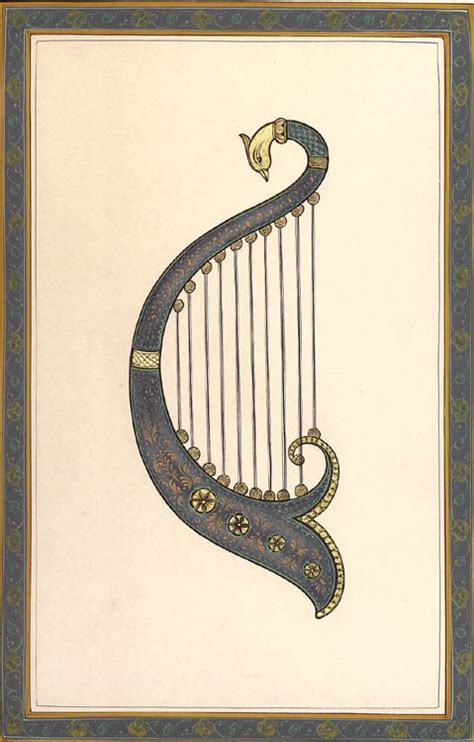 Musical Instrument - Harp | Exotic India Art