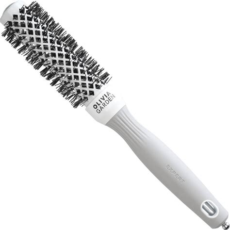 Olivia Garden Expert Blowout Shine White Grey Brush Ceramiczna