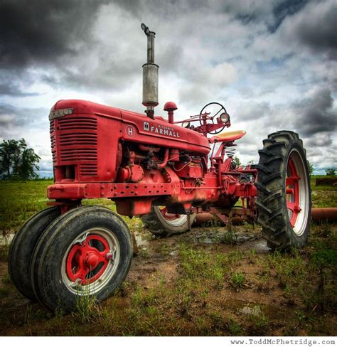 Red Farmall Tractor Rural Art By Todd McPhetridge Todd