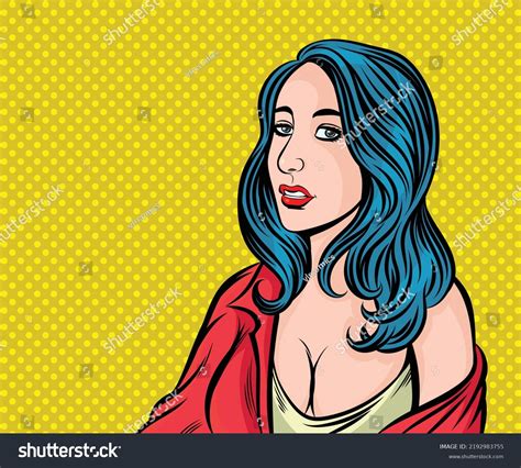 Sexy Dress Woman Pop Art Retro Stock Vector Royalty Free 2192983755