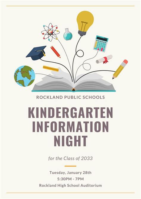 Kindergarten Information Night Rockland Public Schools