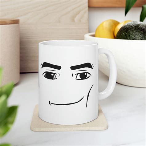 Roblox Man Face, Meme Mug, Funny Mug, Gift Idea for Kids or Friends ...