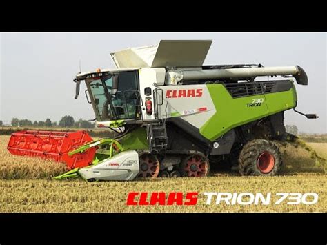 Claas Trion Terratrac Mietitura Riso Rice Harvest Azienda