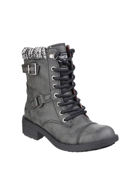 Rocket Dog Black Thunder Galaxy Biker Boot Matalan